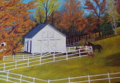 Horse barn